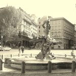 Roma Piazza Barberini Fontana Tritone