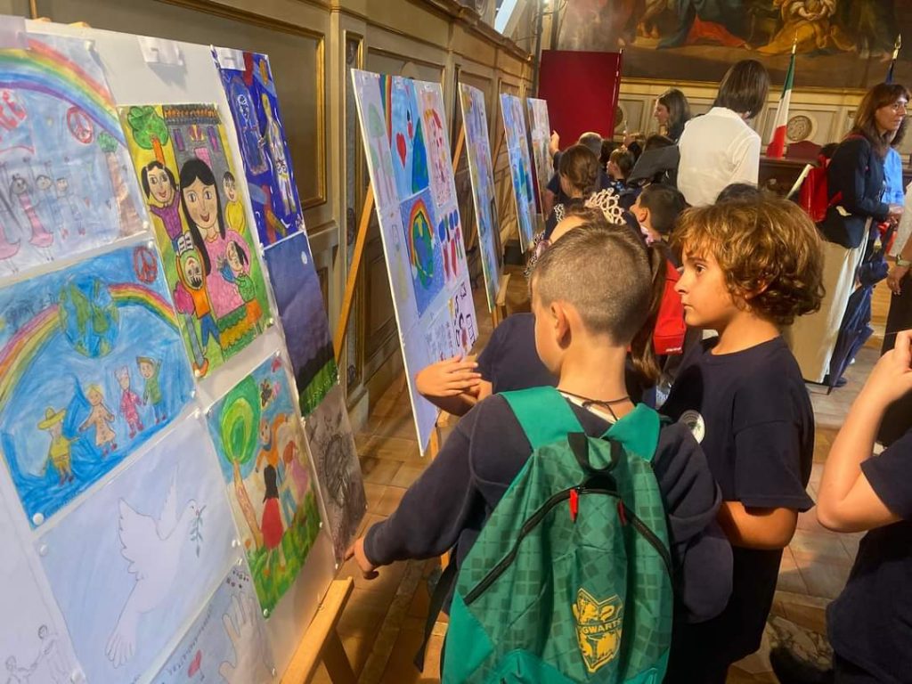 Childrens at Italian Parliament